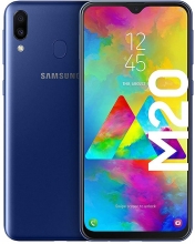 Samsung Galaxy M20 M205F 64gb Dual SIM Libre Ocean Blue Non Euro Spec Punto Verde