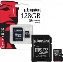 Tarjeta de Memoria Micro SD Kingston 128Gb SDHC Clase 10