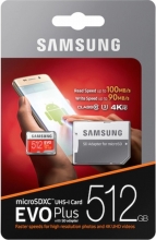 Tarjeta de Memoria Micro SD Original Samsung Evo + SDXC 512Gb