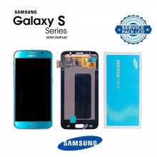 Pantalla para Samsung Galaxy S6 G920 Azul Claro GH97-17260D Service Pack Original