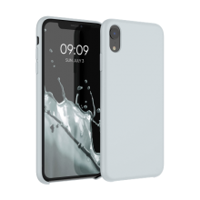 Funda Silicona para Apple iPhone XR Gris Compatible