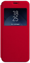 Funda Tapa Libro Ventana para Lg K50 / Q60 Rojo Compatible