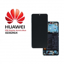 Pantalla para Huawei P30 con Marco y Batera Azul 2352NLN LCD Service Pack Original