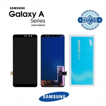 Pantalla para Samsung Galaxy A8 2018 A530 Negro GH97-21406A/21529A Service Pack Original