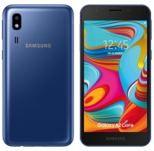 Samsung Galaxy A2 Core A260Fd 16gb Dual SIM Libre Blue Non Euro Spec Grado A Punto Verde