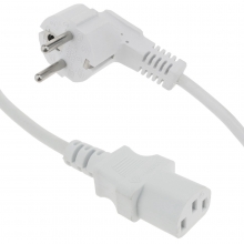 Cable de Alimentacion Schuko a IEC PC 1,8 Metros Gris