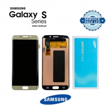 Pantalla para Samsung Galaxy S6 Edge G925 Dorado GH97-17162C/ GH96-08539A Service Pack Original